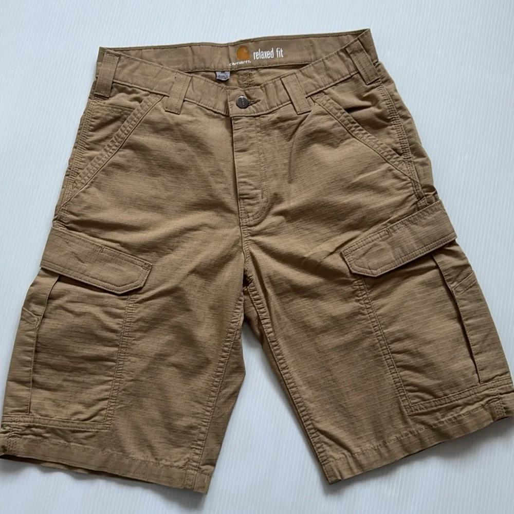 Carhartt NWOT Relaxed Fit Force Broxton Tan - khaki Cargo shorts. Men’s size 30